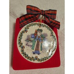 Spode Santa's Around the World British Porcelain Christmas Ornament In  a  Box